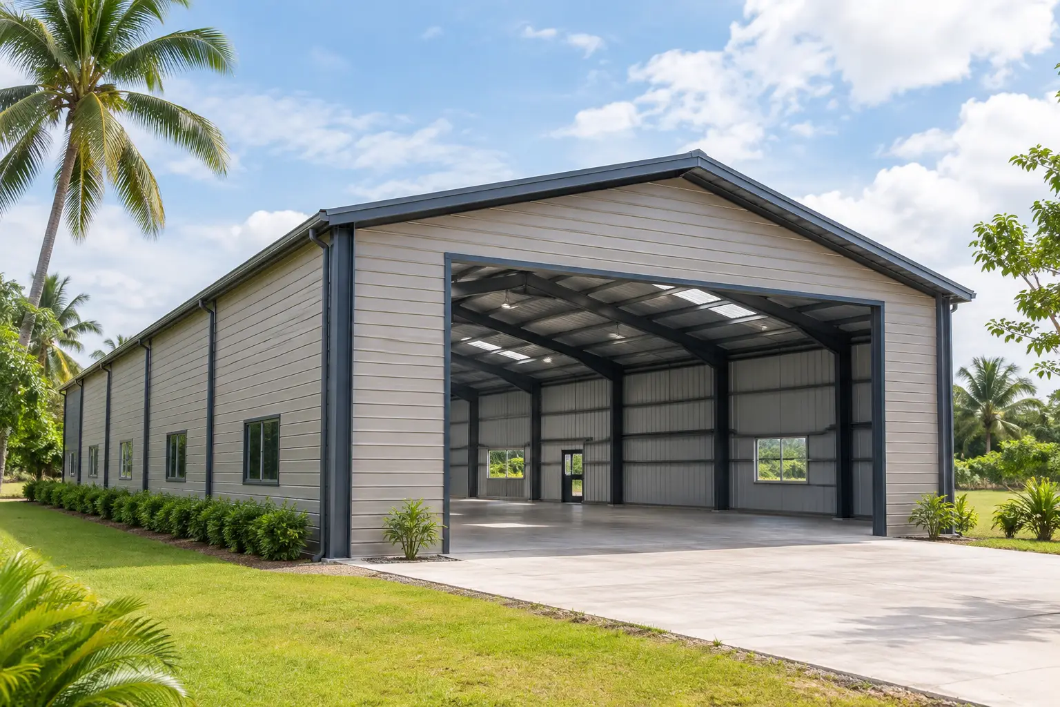 A steel warehouse can deliver fast construction, flexible space, and lasting protection. Learn what to plan for in humid, coastal, earthquake-prone climates.