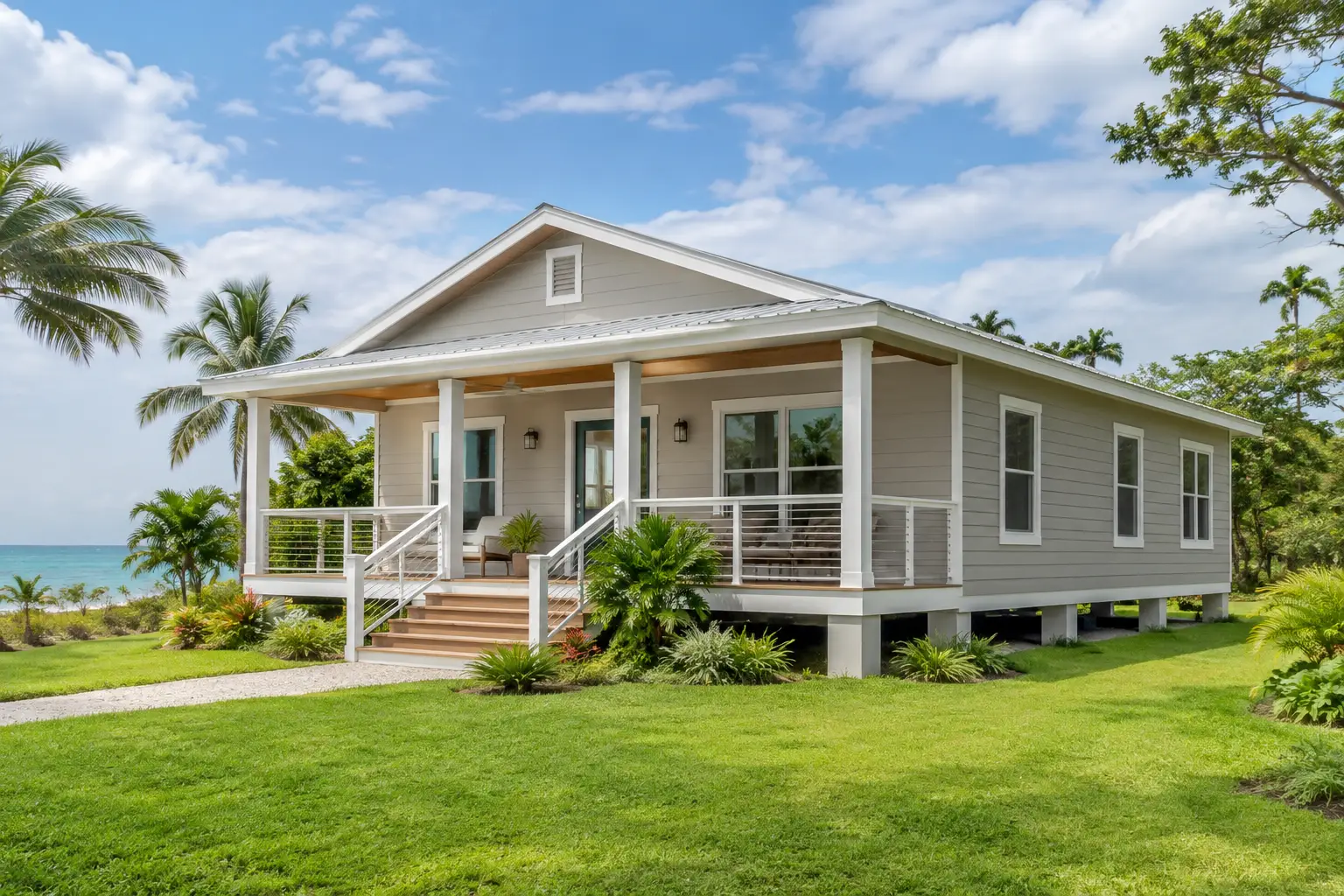 Island house kits combine factory-made steel framing, insulation, and moisture-resistant cladding for faster, durable tropical homes and villas worldwide.